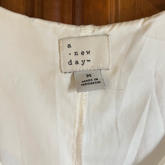 Mini White Ruffle Tiered Flutter Short Sleeved Dress from A New Day - Picture 6 of 6